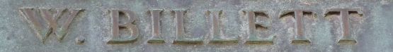 Billett on Bath memorial