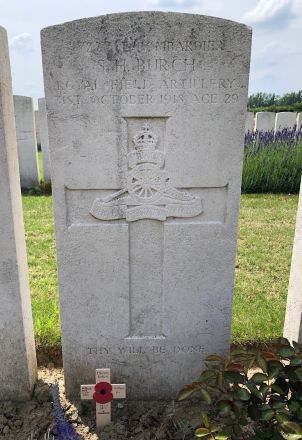 Stanley Burch grave June 2019