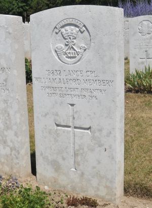 William Membery grave at Etaples