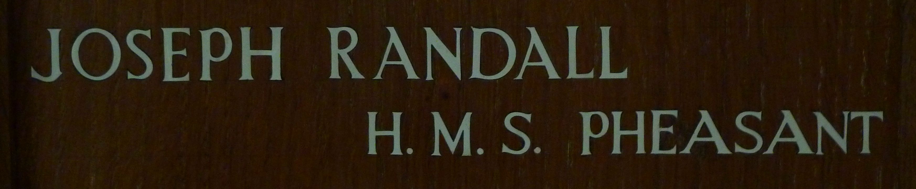 Randall on Swainswick memorial