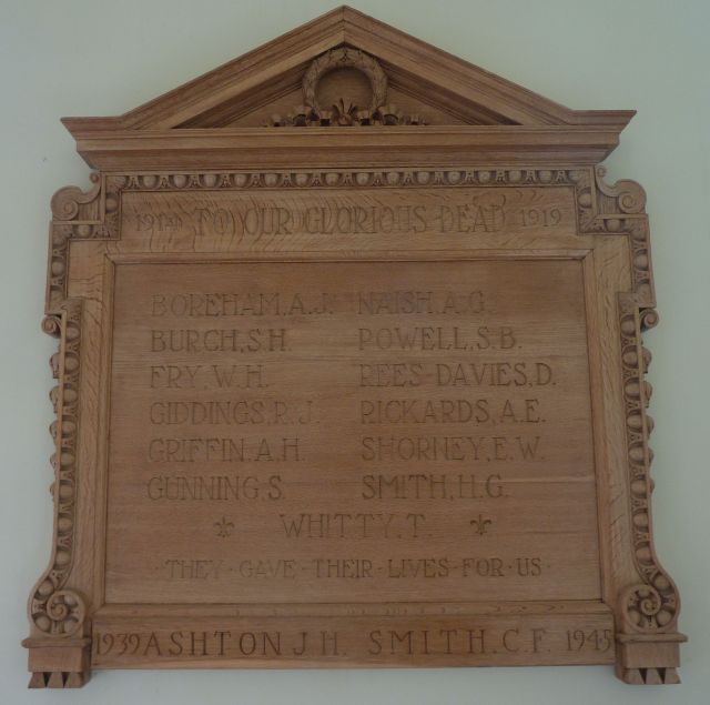Oldfield Park Baptist memorial