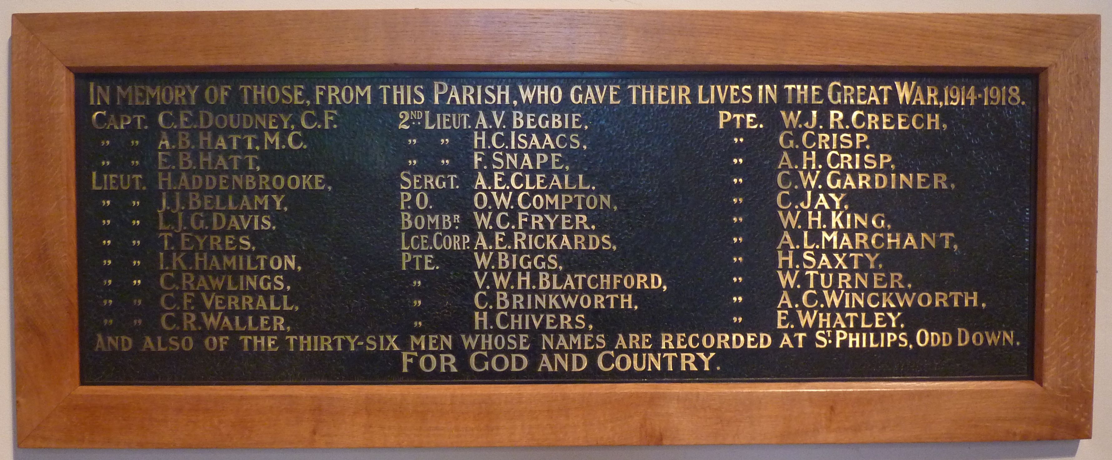 St Luke Memorial