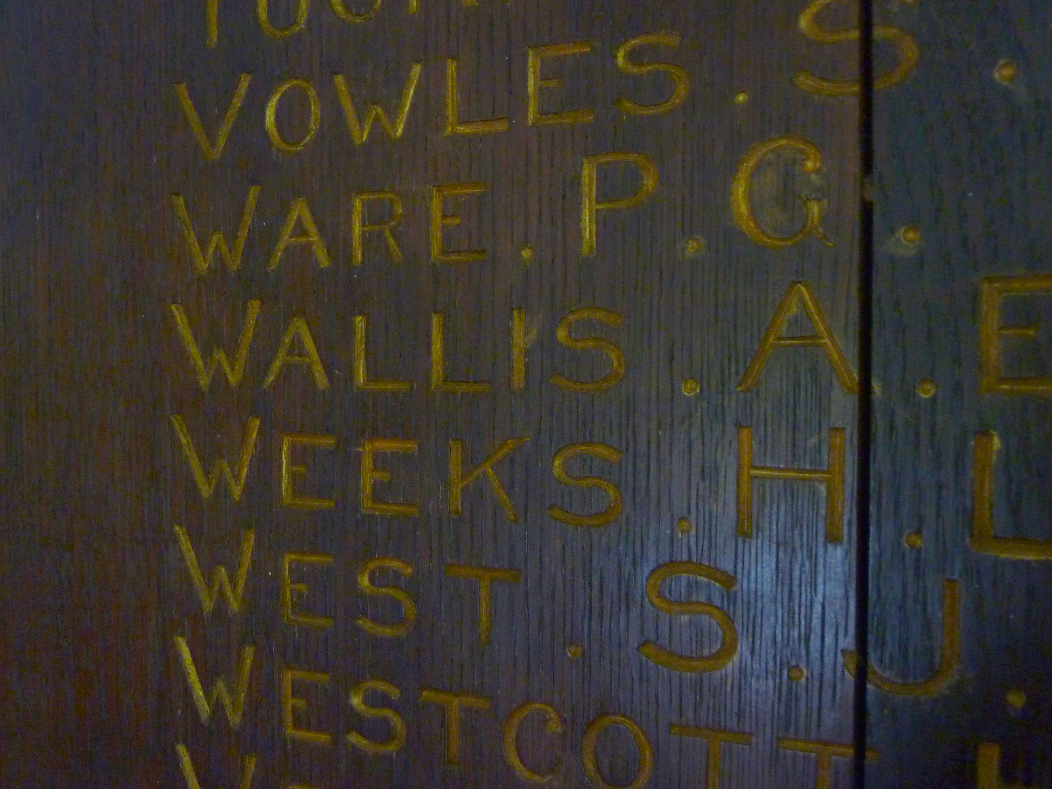 ercy Ware on Lyncombe Memorial