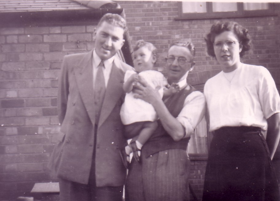 1950 photo with Ernest's father Sidney West